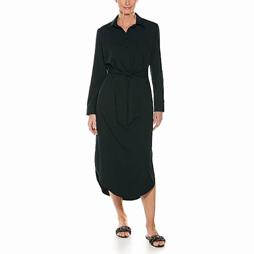 Coolibar Prado Shirt Midi Dress UPF 50+ Sz XS